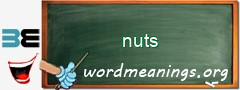 WordMeaning blackboard for nuts